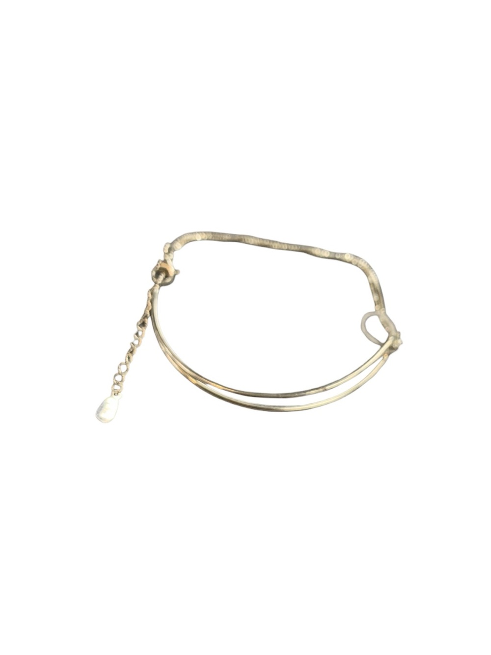 Delicate Gold-Tone Double Band Bracelet